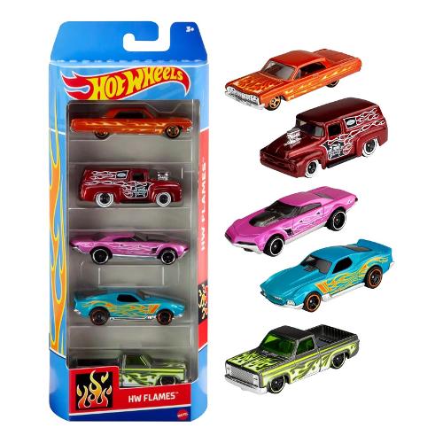 Mattel Set auto modelli scala 1:64 5 pz HOT WHEELS Assortito 1806