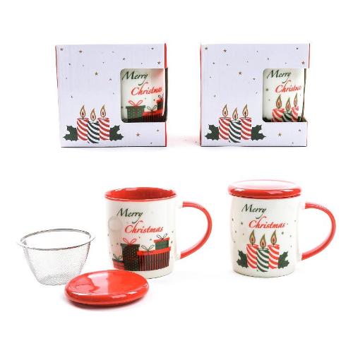 Mercury Tisaniera Porcellana (330ml) CHRISTMAS Assortito 59154