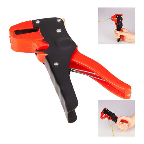 Poly Pool Pinza spelafili Automatica nero e rosso (17,5 cm) PP1318
