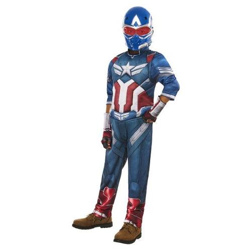 Rubie'S Spain Costume carnevale MARVEL AVENGERS Capitan America BNW taglia 9-10 anni 1001252