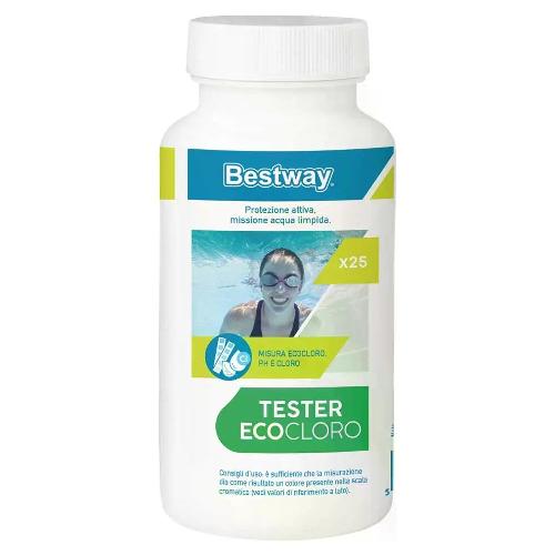 Bestway Test  Eco Cloro 3 in 1 piscine 25 strisce 59062