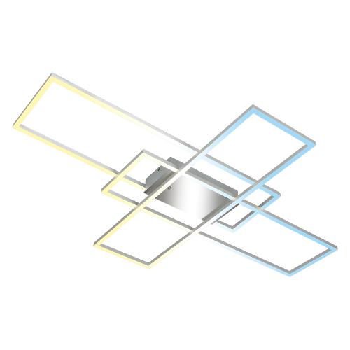 Briloner Plafoniera FRAME Cromo alluminio (104x9,5x71cm) BT10027 3 luci - LED - Max 50W