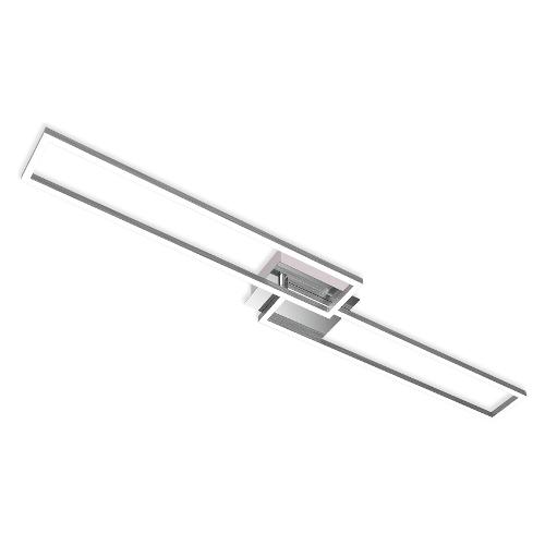 Briloner Plafoniera FRAME Cromo alluminio (110x7,8x24,8cm) BT10026 2 luci - LED - Max 40W