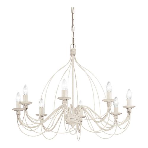 Ideal Lux Lampadario CORTE sp8 Bianco (80cm) 005898 8 luci - E14 - Max 320W