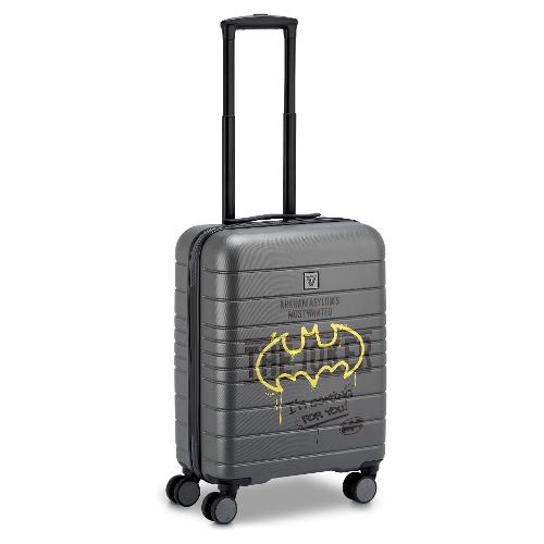 Roncato Trolley cabina rigido 4 ruote (40x20x55 cm) BATMAN grafite e giallo 44201306