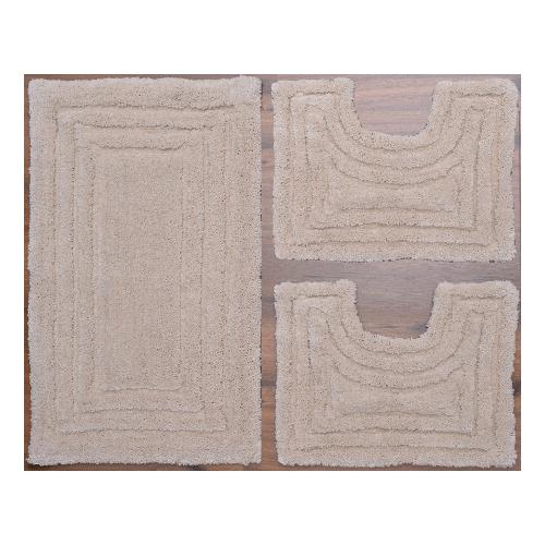 Quarzo Bianco Set tappeti bagno RODI Latte 18499