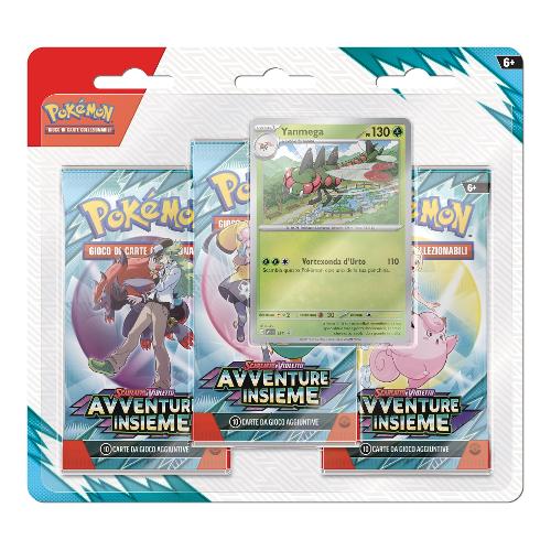 Gamevision Carte gioco Scarlatto e Violetto 09 Avventure Insieme 3 Pack POKÉMON Assortito PK10267