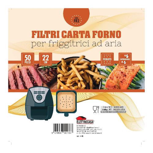 Elettrocasa Filtro friggitrice Carta Forno FR2