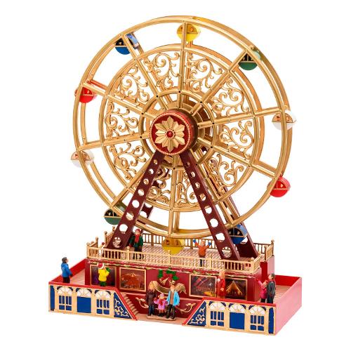 Lotti Villaggio ruota panoramica con movimento XMAS KING (38x17x48 cm) 76884