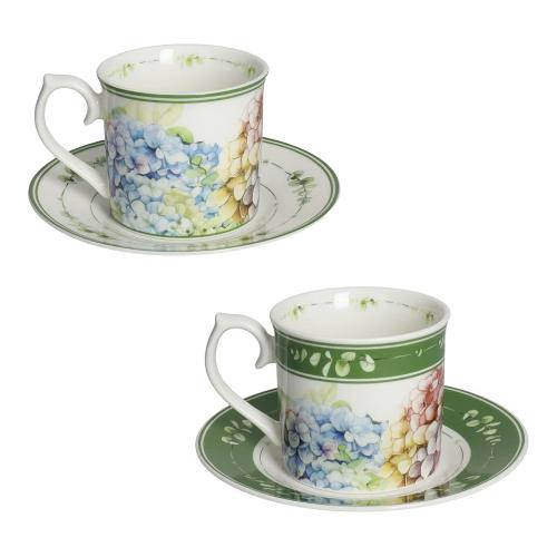 Brandani Set tazzine caffè con piatto 2 pz (80ml) FLORA Multicolor 51182