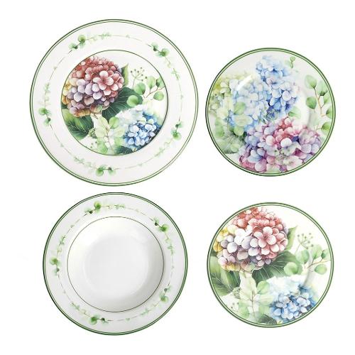 Brandani Servizio piatti Porcellana 18 pz FLORA Multicolor 51180