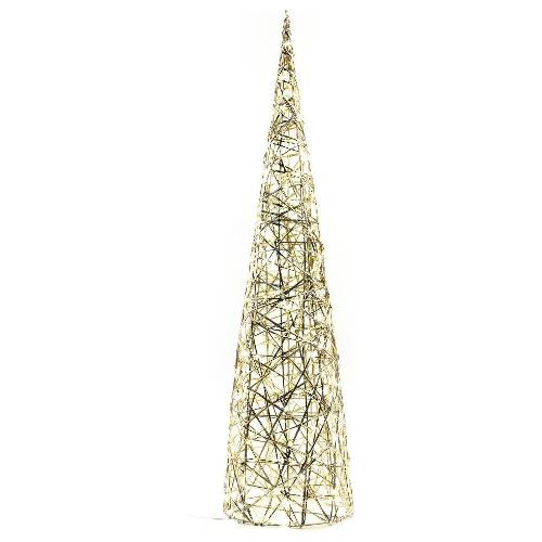 Mercury Decoro Albero cono metallo led Oro (25x100 cm) nr 200 luci 58140