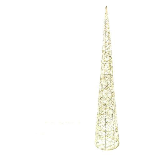 Mercury Decoro Albero cono metallo led Oro (28x150 cm) nr 300 luci 58157