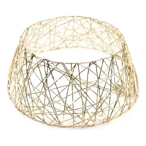 Mercury Copri base albero (68 cm) CHRISTMAS con 100 led a batteria Oro 58379