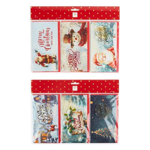 Mercury Set biglietti natalizi 3D 3 pz Assortito 87556