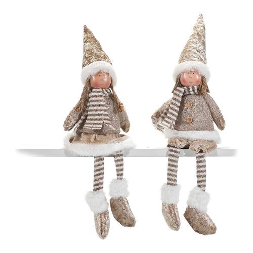 General Trade Bimba gambe penzolanti beige oro colore assortito (30 cm) 410161
