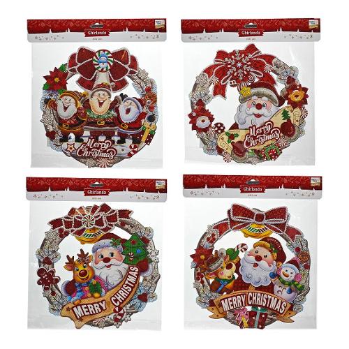 General Trade Decoro Ghirlandina Merry Christmas Assortito (32 cm) 401834