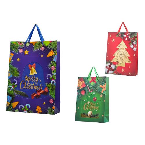 General Trade Shopper natalizio (31x12x42 cm) Glitter colore assortito 492550