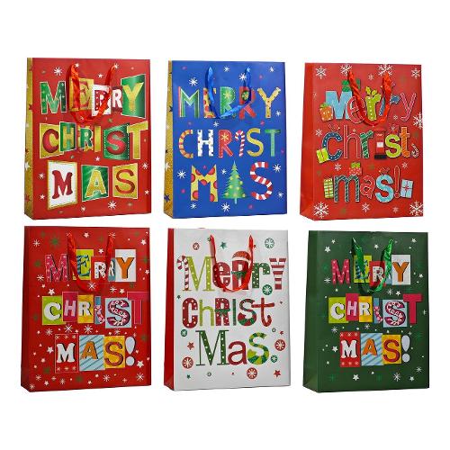 General Trade Shopper natalizio (38x12x48 cm) Glitter colore assortito 492523