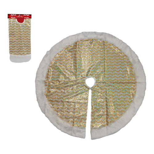 Due Esse Christmas Copri base albero Natale (100cm) Oro e Argento XNA24016301