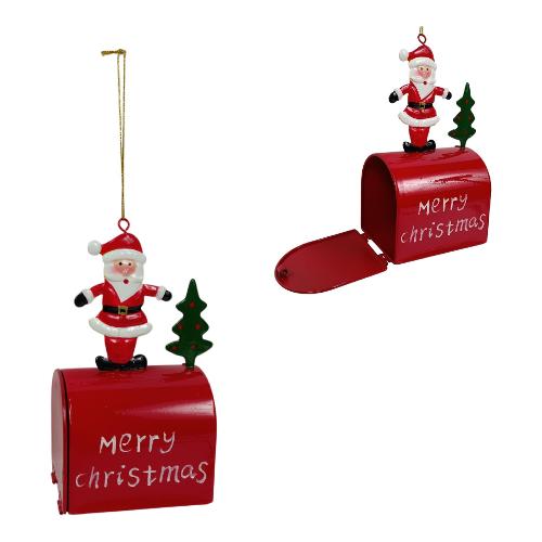 Due Esse Christmas Cassetta postale (9,5x6x16cm) Rosso XNA24030781