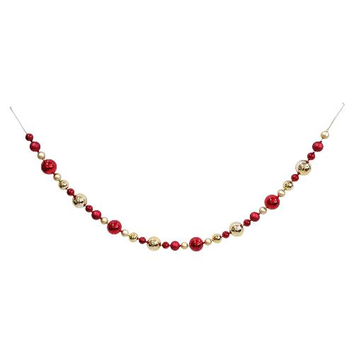 Due Esse Christmas Boa (170cm) Rosso e Oro XNA24039761