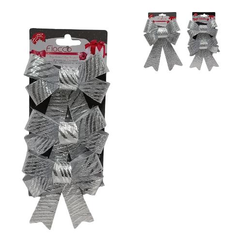 Due Esse Christmas Fiocco decorativo Natale Silver Assortito XNA24003831