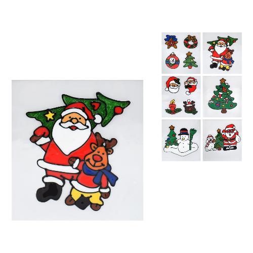 Due Esse Christmas Vetrofania Soggetti natalizi assortito XNA14007401