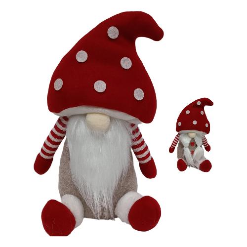 Due Esse Christmas Gnomo con cappello Fungo colore assortito (27 cm) XNA23030511