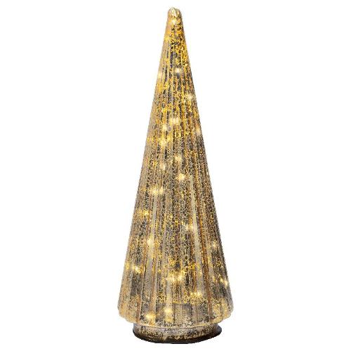 Kaemingk Albero di natale Oro 489498 (11x31,5cm) 20 luci - MICROLED