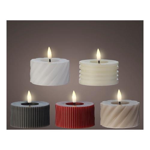 Kaemingk Candela led (7,5x6,5cm) Tealight cera effetto fiamma Assortito 487537