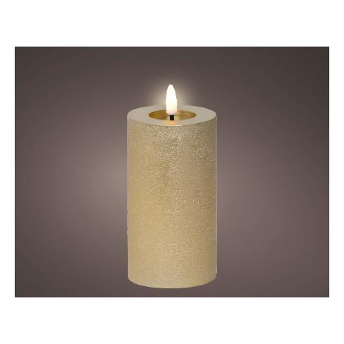 Kaemingk Candela led (7x15cm) effetto fiamma Oro effetto cera 489291