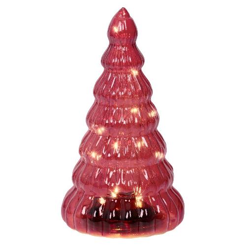 Kaemingk Albero di natale Rosso 489509 (13x22cm) 15 luci - MICROLED