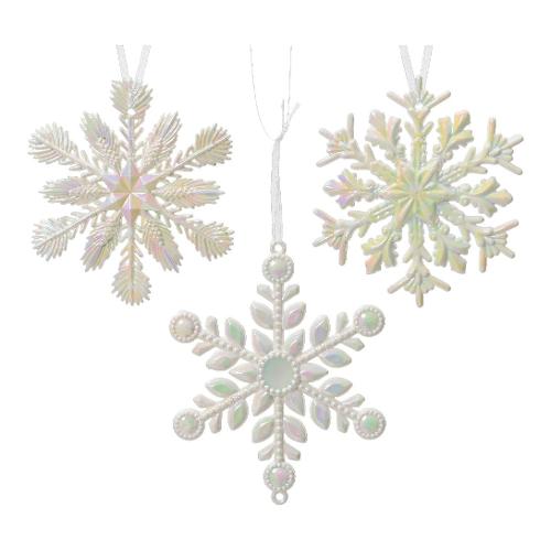 Kaemingk Fiocco di neve (10,2x13,5cm) Assortito Acrilico 529961