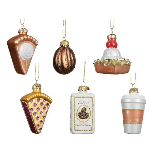 Kaemingk Decoro Pendaglio "food" vetro Assortito (4x7,5 cm) 129607
