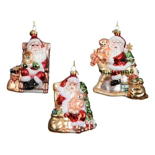 Kaemingk Pendaglio Babbo con albero colore assortito (11 cm) 129677