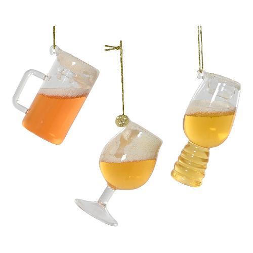 Kaemingk Decoro Pendaglio bicchiere birra vetro Assortito (5x8,7 cm) 129716