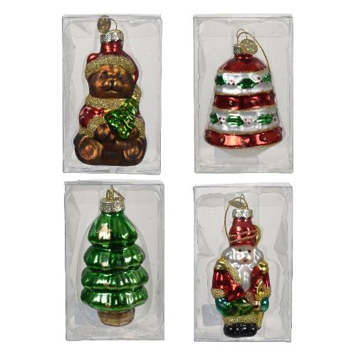 Kaemingk Decoro Pendaglio vetro Assortito (5x7 cm) 121754