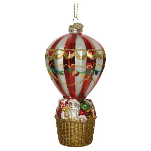 Kaemingk Decoro Pendaglio mongolfiera vetro Assortito (7,2x16 cm) 122132