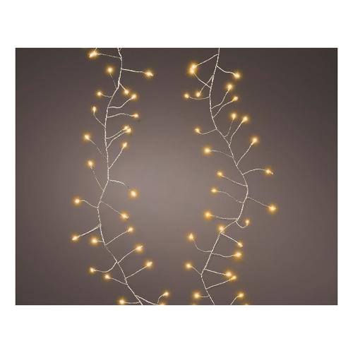 Kaemingk Filo luci Natale 500 luci - MICROLED (2 + 0,3 mt) 8 Giochi di luce LUMINEO Silver 496347