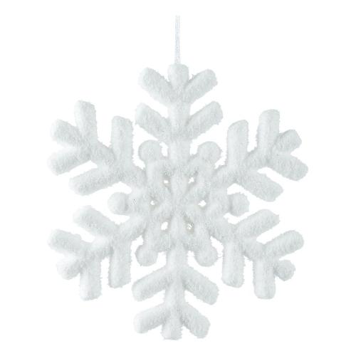 Kaemingk Decoro Pendaglio fiocco neve schiuma Bianco (20 cm) 708323