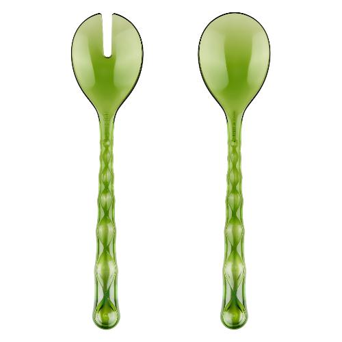 Guzzini Set posate insalata 2 pz Plastica (27,5x6,3cm) VANITY Verde 12960013
