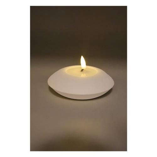 Pre Qu' Italia Candela led (12cm) effetto fiamma cera fusa Bianco D4019