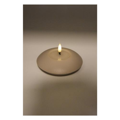 Pre Qu' Italia Candela led (12cm) effetto fiamma cera fusa Sabbia D4020