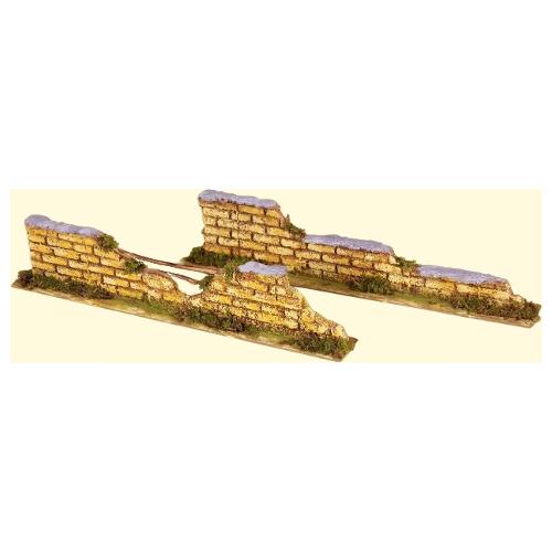 Rossi Rosa Muretto mattoni 35x7x4 ass. 86862 presepe Assortito 86862