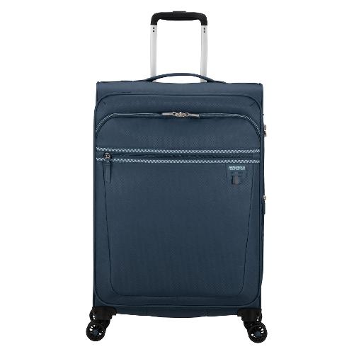 American Tourister Trolley morbido espandibile tg. M (80Lt) 4 ruote (43x32x69cm) AEROSPIN indigo 153538 1438