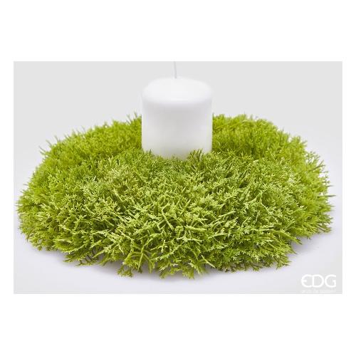 Edg Corona decorativa (23x6cm) girocandela muschio Verde 2300037 A700