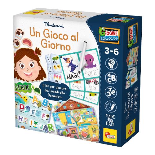 Lisciani Gioco educativo Un gioco al giorno 3-6a MONTESSORI 111619