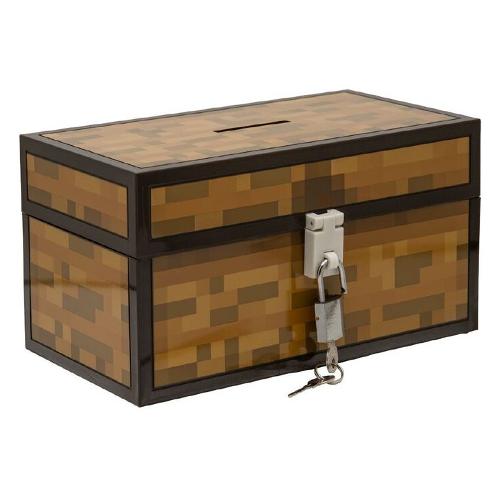 Paladone Salvadanaio Plastica (12cm) Chest Money Box MINECRAFT Marrone PP13601MCF