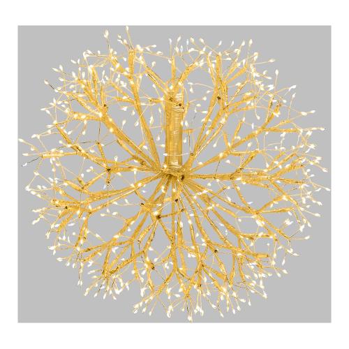 Lotti Decoro RICH Ramo Sfera Ricco FlashLed Champagne (40 cm) nr 576 luci 77508